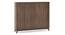 Webster Shoe Cabinet With Lock (48 Pair Capacity, Classic Walnut Finish) by Urban Ladder - Front View Design 1 - 1009992