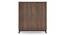 Webster Shoe Cabinet With Lock (32 Pair Capacity, Classic Walnut Finish) by Urban Ladder - Cross View Design 1 - 1009994