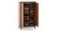 Webster Shoe Cabinet With Lock (24 Pair Capacity, Sheesham Finish) by Urban Ladder - Design 1 Side View - 1009995