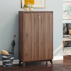 Webster Engineered Wood Shoe Rack in Classic Walnut Finish