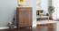 Webster Shoe Cabinet With Lock (15 Pair Capacity, Classic Walnut Finish) by Urban Ladder - Design 1 Full View - 1010009