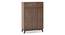Webster Shoe Cabinet With Lock (15 Pair Capacity, Classic Walnut Finish) by Urban Ladder - Front View Design 1 - 1010011