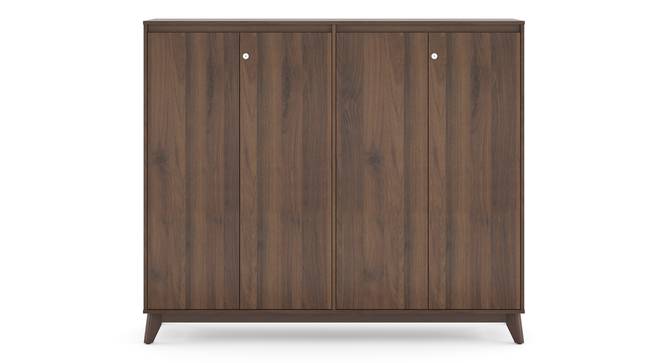 Webster Shoe Cabinet With Lock (48 Pair Capacity, Classic Walnut Finish) by Urban Ladder - Cross View Design 1 - 1010015
