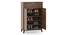 Webster Shoe Cabinet With Lock (15 Pair Capacity, Classic Walnut Finish) by Urban Ladder - Design 1 Side View - 1010016
