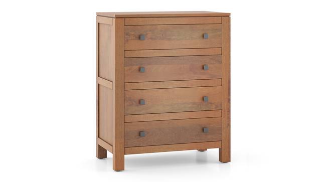 Walter Chest of Drawers Finish Amber Walnut -metal channel (Amber Walnut Finish) by Urban Ladder - - 