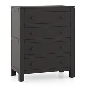 4 Drawers Design Walter Solid Wood Chest of 4 Drawers in Mango Mahogany Finish