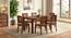 Arlo Teak Wood 6 Seater Dining Table With Arlo Dining Chair (Teak Finish, Natural, 6 No of Chairs, 6 Table Seating Capacity) by Urban Ladder - - 