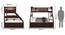 Barnley Single Over Queen Storage Bunk Bed  With Coir Mattress In Dark Walnut Finish (Queen Bed Size, Dark Walnut Finish, Drawer Storage Type) by Urban Ladder - - 1014533