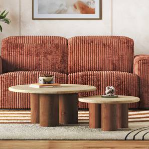 Enzo Rectangular Solid Wood Coffee Table in Amber Walnut Finish