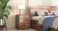 Magellan BedsideTable -Finish-Teak finish ,Metal Channel (Teak Finish) by Urban Ladder - - 