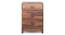 Magellan BedsideTable -Finish-Teak finish ,Metal Channel (Teak Finish) by Urban Ladder - - 