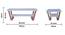 Engineered Wood Coffee Table in Frosty White Colour (Matte Finish, Frosty White) by Urban Ladder - Dimension - 