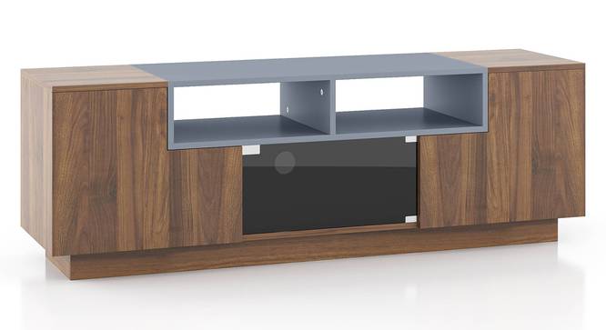 Domonte TV Unit in Walnut Finish (Walnut Finish, 55 Inch Size) by Urban Ladder - - 