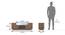 Domonte TV Unit in Walnut Finish (Walnut Finish, 55 Inch Size) by Urban Ladder - - 