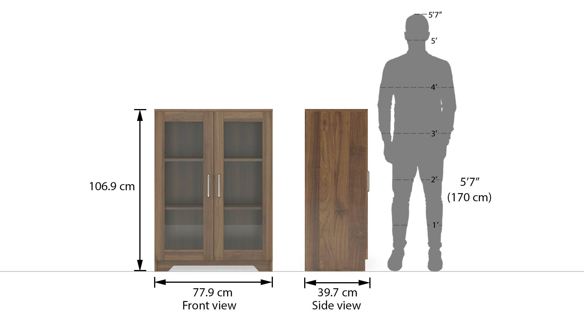 Hubert low display cabinet 5