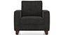 Apollo Neo Sofa (Fabric Sofa Material, Regular Sofa Size, Soft Cushion Type, Regular Sofa Type, Individual 1 Seater Sofa Component, Graphite Grey, Regular Back Type, Regular Back Height) by Urban Ladder - - 