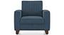 Apollo Neo Sofa (Fabric Sofa Material, Regular Sofa Size, Soft Cushion Type, Regular Sofa Type, Individual 1 Seater Sofa Component, Lapis Blue, Regular Back Type, Regular Back Height) by Urban Ladder - - 