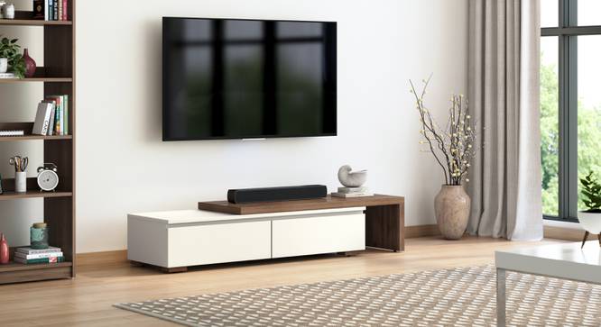 Bayern 75 inch TV Unit (75 Inch Size, Danish Walnut Finish) by Urban Ladder - - 