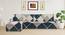 left aligned 3 seater + left aligned chaise Navy Cubes Sofa Cover for Apollo  sofa (Navy) by Urban Ladder - - 