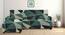 left aligned 2 seater + left aligned chaise Green Triangles Sofa Cover for Apollo  sofa (Green) by Urban Ladder - - 