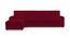 left aligned 3 seater + left aligned chaise Magenta Sofa Cover for Apollo  sofa (Magenta) by Urban Ladder - - 