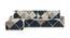 left aligned 3 seater + left aligned chaise Navy Cubes Sofa Cover for Apollo  sofa (Navy) by Urban Ladder - - 