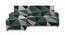 left aligned 2 seater + left aligned chaise Green Triangles Sofa Cover for Apollo  sofa (Green) by Urban Ladder - - 