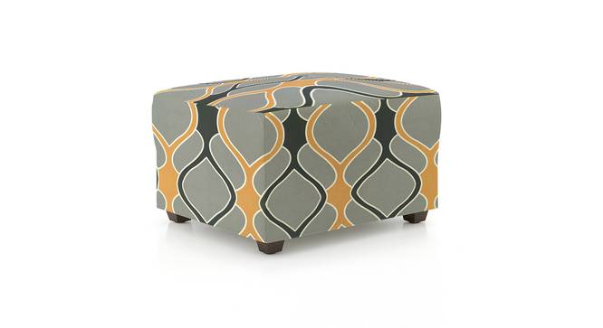 Ottoman Greyish Diamond Sofa Cover for Apollo Ottoman (Grey) by Urban Ladder - - 