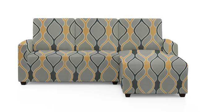 right aligned 2 seater + right aligned chaise Greyish Diamond Sofa Cover for Apollo  sofa (Grey) by Urban Ladder - - 