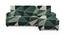 right aligned 2 seater + right aligned chaise Green Triangles Sofa Cover for Apollo  sofa (Green) by Urban Ladder - - 