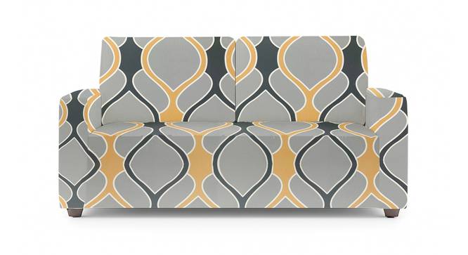 2 Seater Greyish Diamond Sofa Cover for Apollo Sofa (Grey) by Urban Ladder - - 