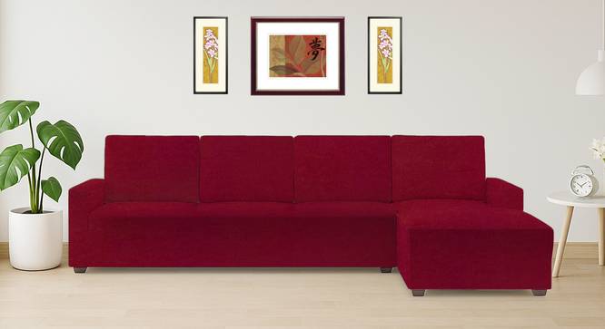 right aligned 3 seater + right aligned chaise Magenta Sofa Cover for Apollo  sofa (Magenta) by Urban Ladder - - 