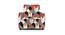 1 Seater Multicheck Sofa Cover for Apollo  Sofa (Orange) by Urban Ladder - - 