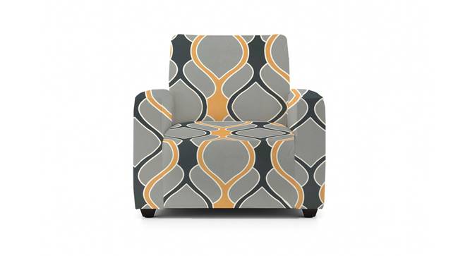 1 Seater Greyish Diamond Sofa Cover for Apollo  Sofa (Grey) by Urban Ladder - - 