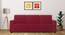3 Seater Magenta Sofa Cover for Apollo  Sofa (Magenta) by Urban Ladder - - 