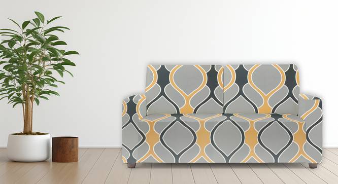 2 Seater Greyish Diamond Sofa Cover for Apollo Sofa (Grey) by Urban Ladder - - 