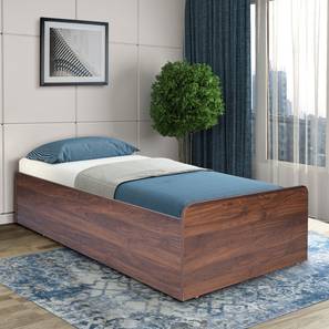 Single Engineered Wood Single Size Bed without Storage in Columbian Waln...-image-4