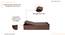 Single Bed without storage in Columbian walnut (Single Bed Size, Columbian Walnut Finish) by Urban Ladder - - 