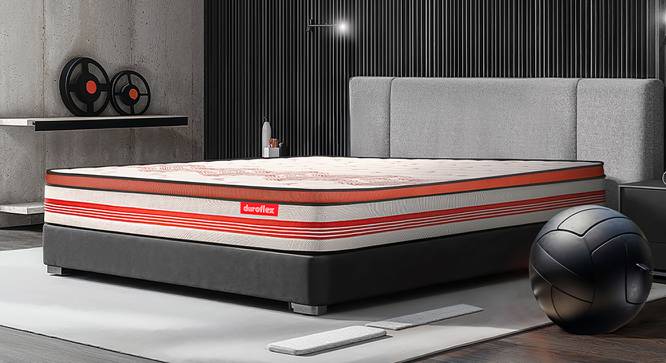 Boltt Plus 3 Zoned NRG Layer Medium Firm Bonnell Spring Euro Top Mattress with Extra Air Circulation and Coolness - King Size (Beige, King Mattress Type, 8 in Mattress Thickness (in Inches), 84 x 72 in Mattress Size) by Urban Ladder - - 