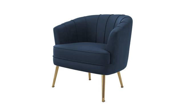 Carl Accent Chair in Yellow Colour (Navy Blue) by Urban Ladder - - 1016738