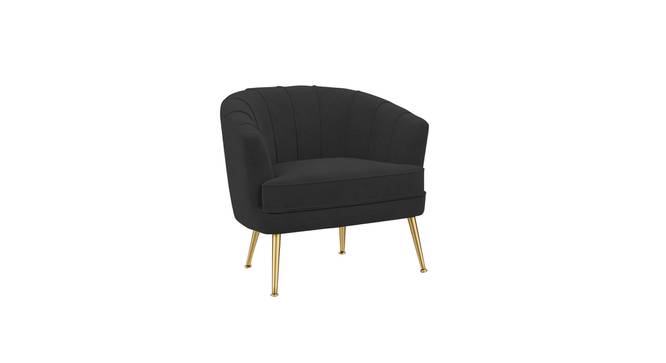 Carl Accent Chair in Yellow Colour (Black) by Urban Ladder - - 1016743