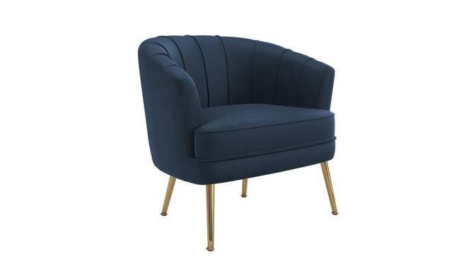 Carl Accent Chair in Yellow Colour (Navy Blue) by Urban Ladder - - 1016745