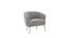 Carl Accent Chair in Yellow Colour (Grey) by Urban Ladder - - 1016754