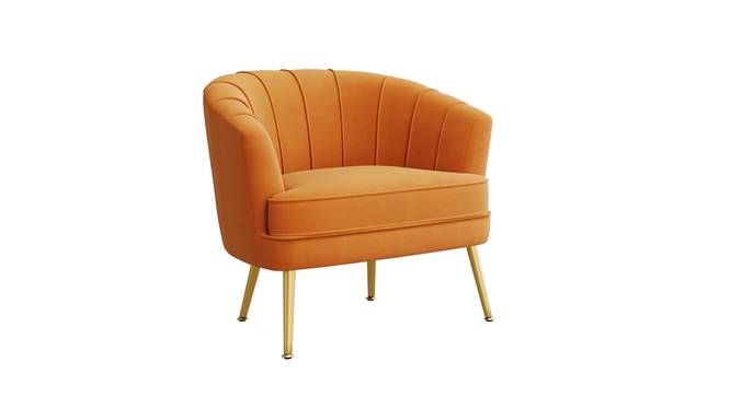 Carl Accent Chair in Yellow Colour (Orange) by Urban Ladder - - 1016757