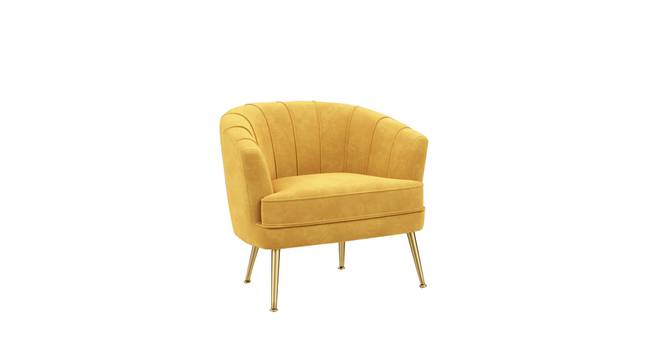 Carl Accent Chair in Yellow Colour (Yellow) by Urban Ladder - - 1016759