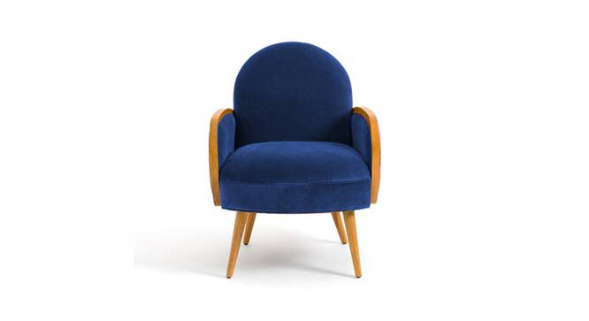 Derel Accent Chair in Pink Colour (Navy Blue) by Urban Ladder - - 