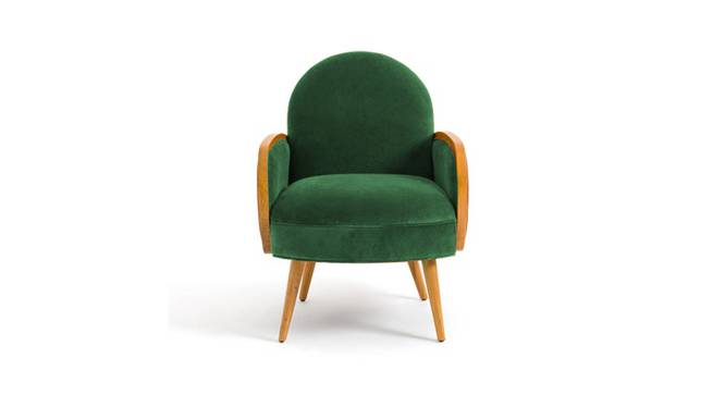 Derel Accent Chair in Pink Colour (Green) by Urban Ladder - - 