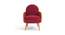 Derel Accent Chair in Pink Colour (Maroon) by Urban Ladder - - 
