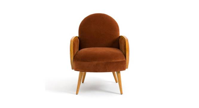 Derel Accent Chair in Pink Colour (Orange) by Urban Ladder - - 
