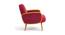 Derel Accent Chair in Pink Colour (Maroon) by Urban Ladder - - 